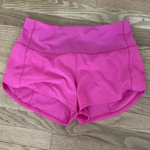 Lululemon Speed Up Short High Rise Short in Pink